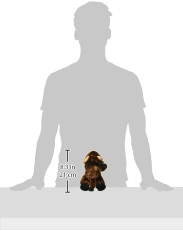 Aurora® Adorable Mini Flopsie™ Brown Toro Stuffed Animal - Mini Companions Ready for Playful Adventures - for Kids All Ages, Toddlers, Adults, and Families - Brown 8 Inches