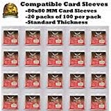 Mayday Games 7th Continent Standard Card Sleeves - 1000 Clear PP Sleeves (80x80mm) - 10 Packs of 100