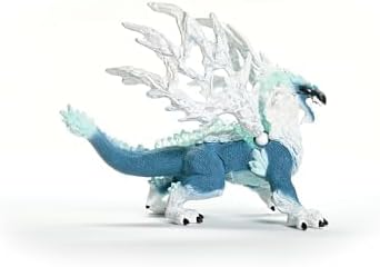 Schleich Eldrador Creatures - 8" Ice Dragon Toy - Movable Wing Action Figure for Boys and Girls - Mythical Creature Figures - Fantasy Beast Figurine - Monster Dragon Toys - Kids Ages 7+ | 70790