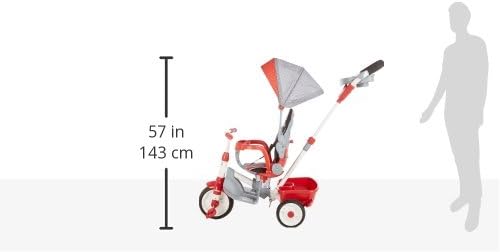 Little Tikes 5-in-1 Deluxe Ride & Relax, Reclining Trike - Red