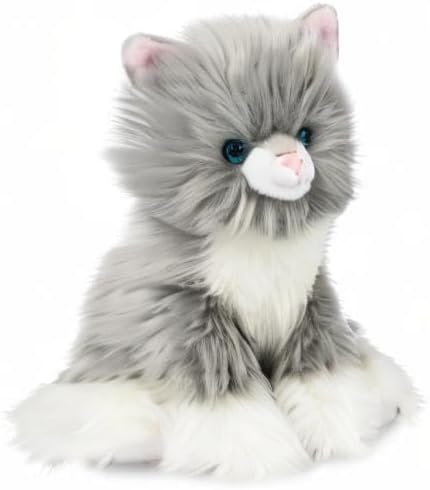 GUND Camilla Kitten Plush, Premium Cat Stuffed Animal for Ages 1 and Up, Gray/White, 9”