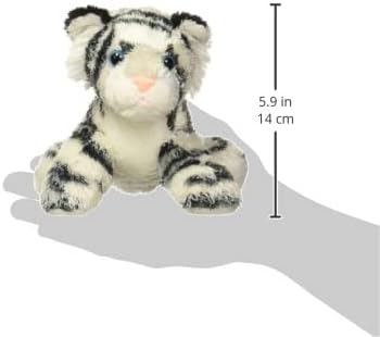Aurora® Adorable Mini Flopsie™ Shazam™ Stuffed Animal - Mini Companions Ready for Playful Adventures - for Kids All Ages, Toddlers, Adults, and Families - White 8 Inches