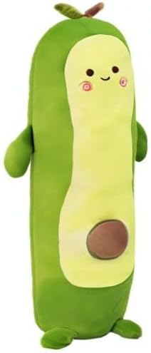 MMTTAO Long Avocado Stuffed Animal 22 Inch Avocado Plush Toy Cute Stuffies Kawaii Food Fruit Plushies Pillow Cuddle Plushie Hugging Plush Pillow Gifts for Kids Boys Girls Home Bedroom Decor, 22Inches