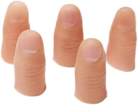 5Pcs Magic Trick Fingers Fake Thumb Tips Stage Show Prop Prank Toy,Novelty and Gag Toys,Toys and Games