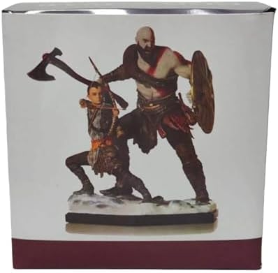 Ragnarok Figure, Kratos and Atreus Action Figures, 20cm/7.9inch PVC Game Character Figurine Statue Decoration Toy Collectible Gift
