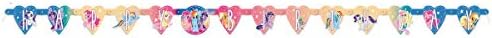 My Little Pony Birthday Party Supplies Favor Deluxe Bundle Pack Serves 16 includes 16 Plates, 16 Napkins, 1 Table Cover, 1 Banner, 16 Loot Bags, 24Tattoos, 1 Dinosaur Sticker Sheet