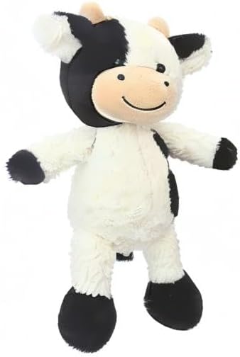 CHELEI2019 11.8" Cow Stuffed Animals Soft Cuddly Cow Plush Stuffed Animal Toy for Kids