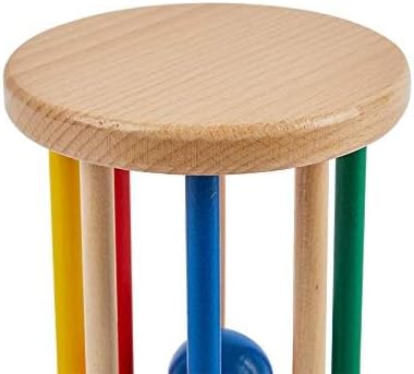 Spinning Drum Toy Play Kit for 6-12 Months Infant,Wooden Spinning Rainbow Baby Toys, Learning & Education Toys for Early Development