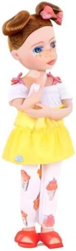 Glitter Girls – 14-Inch Fashion Doll – Blue Eyes & Red Hair – Two – Tone Dress & Ice Cream Leggings – Hair Bow & Glitter Sandals – 3+ Years– Charlie