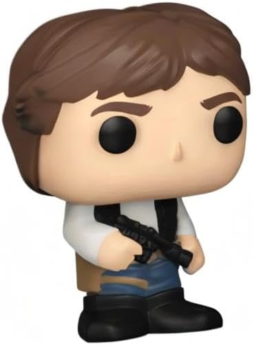 Funko Bitty POP! Star Wars - Han Solo, 4-Pack - Han Solo, Chewbacca, Greedo and A Surprise Mystery Mini Figure - 0.9 Inch (2.2 Cm) Collectable - Stackable Display Shelf Included - Gift Idea