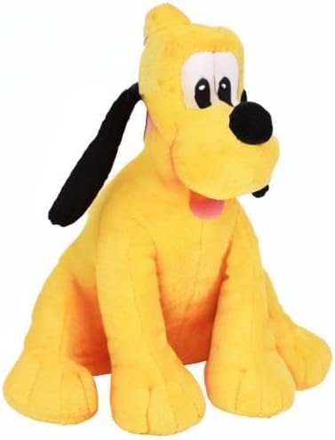 Disney Junior Mickey Mouse Small Plush Pluto, Stuffed Animals, Dog, Kids Toys for Ages 2 Up by Just Play