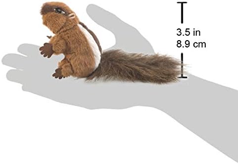 Folkmanis Mini Chipmunk Finger Puppet Tan, White, Brown, 1 EA