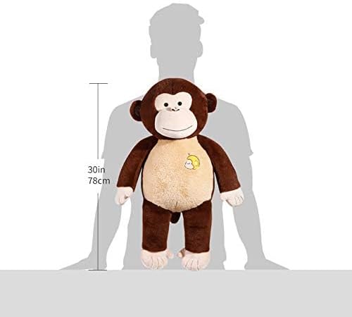 IKASA Giant Large Monkey Stuffed Animal Plush Toy for Children (Brown, 30 inches)