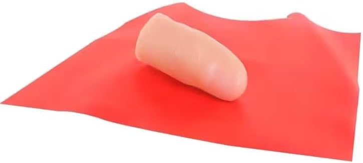 2Pcs Thumb Tip Magic Tricks, Fake Thumb Tip Magic Trick Gimmick Fake Thumb Tip Silk Vanish Magic Disappearing Silk Magic Thumb,Magician Accessory Magic Kits and Accessories,Novelty and Gag Toys