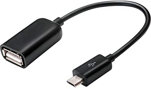 OTG MicroUSB Compatible with Your Pebble Gear Frozen 7" Kids, Toy Story 7" Kids, Mickey and Friends 7" with Full Speed On-The-Go Power (Black 2 Pack)