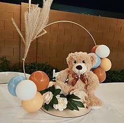 Teddy Bears Bulk 5 Packs 13.5 Inches Small Stuffed Bears Pack for Christmas Valentines Baby Shower Party Decorations Centerpieces Favors Light Brown