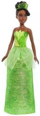 Mattel Disney Princess Tiana Doll in Sparkling Fashion with Removable Skirt, Tiara and Shoes, Posable & Collectible, Inspired by Movie