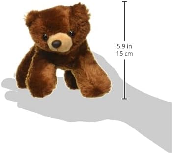 Aurora® Adorable Mini Flopsie™ Barnsworth™ Stuffed Animal - Mini Companions Ready for Playful Adventures - for Kids All Ages, Toddlers, Adults, and Families - Brown 8 Inches