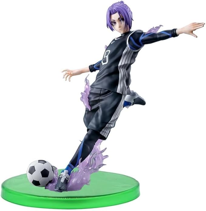 4pcs Anime Figure Seishiro Nagi REO Mikage Bachira Meguru Isagi Yoichi Action Figure Statue PVC Character Handmade Model Desktop Decoration Collectibles