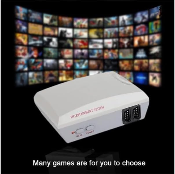 Retro Game Console with 300+ Classic Games Built-in, Includes 2 Wired Controllers for TV & Family Entertainment