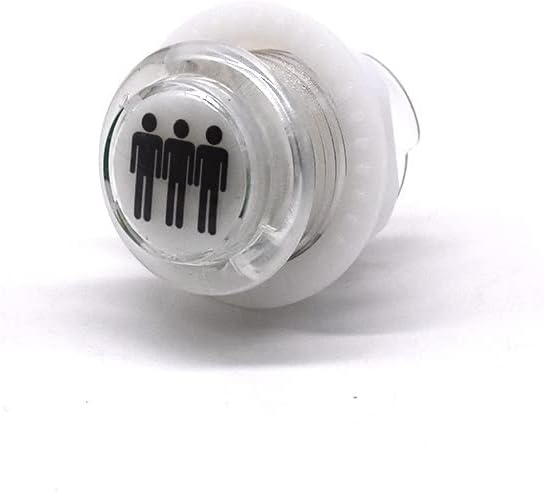 Arcity 4 Pcs/Lot 24mm Arcade LED Push Buttons Illuminated 1P 2P 3P 4P Players Lit with Microswitch for Arcade Machine Games Console Parts 5V White New