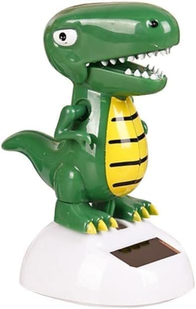 Green Solar Powered Dancing Dinosaur,Decoration Gift,Swinging Dancer Ornaments,No Battery Required,Desk and Dashboard Decor Home Decor Birthday Gifts Solar Power Kits Learning and Education
