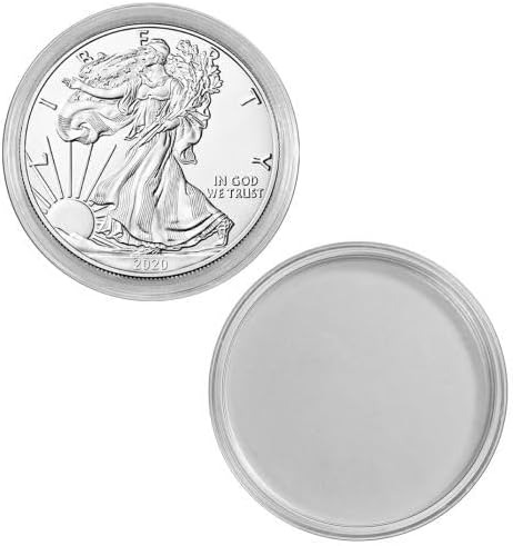 100 Guardhouse 40.6mm Airtight Coin Capsules for American Silver Eagle