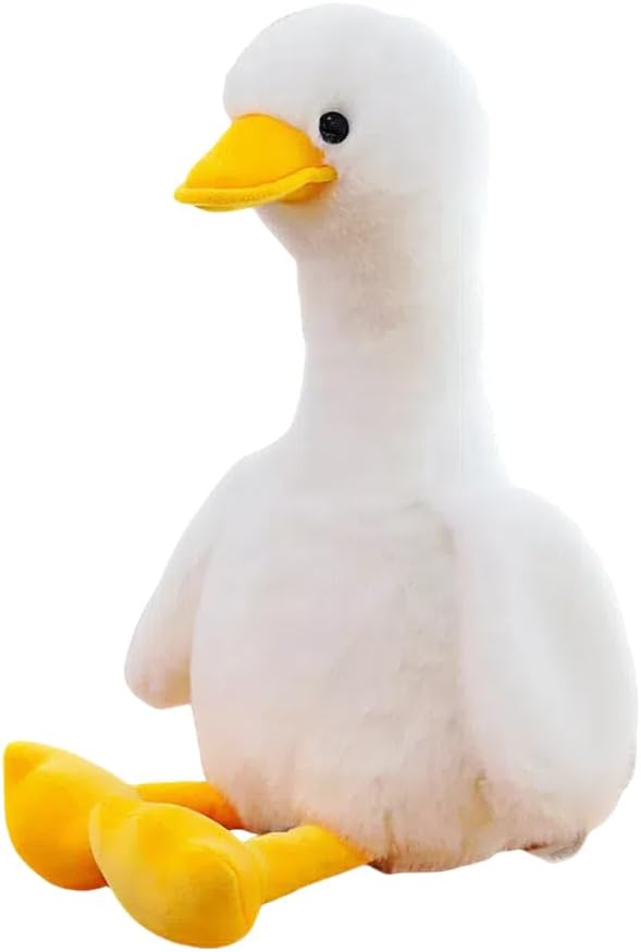 Duck Stuffed Animal, Stuffed Duck Plush Toys, Birthday for Kid Boys Girls (10inch-White)
