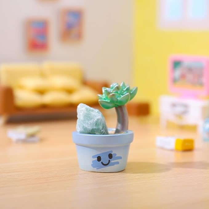 Surprise Box Figures Diamond Crystal Plant Theme, Mystery Bag Random Design Action Figures Figurine Collectible Home Desk Car Decoration, Birthday Christmas New Year Gift, Single Box-1 Box
