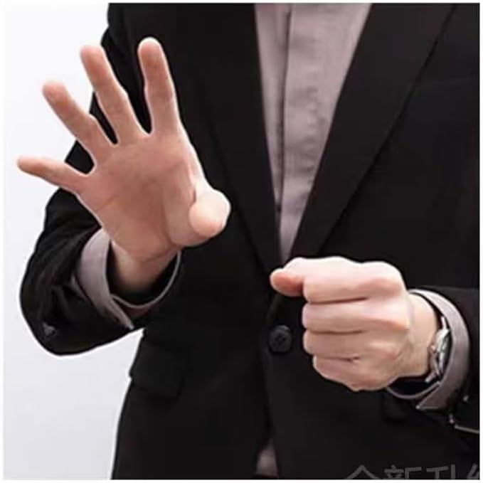 2Pcs Thumb Tip Magic Tricks, Fake Thumb Tip Magic Trick Gimmick Fake Thumb Tip Silk Vanish Magic Disappearing Silk Magic Thumb,Magician Accessory Magic Kits and Accessories,Novelty and Gag Toys