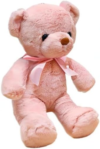Teddy Bear Stuffed Animals, 13.5 Inches Pink Teddy Bear Plush Toy Birthday Christmas Valentine’s Day Gift for Kids Girlfriend (Pink-A)
