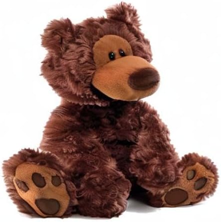 GUND Philbin Classic Teddy Bear, Premium Stuffed Animal for Ages 1 and Up, Chocolate Brown, 12”