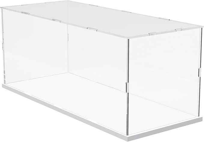 DuvinDD Acrylic Display Case for 1/12 Scale Model Car Clear Lego Display Case for 76328 Batmobile 42154, Dustproof Large Display Box for Collectibles (19.7x7.9x7.9inch)