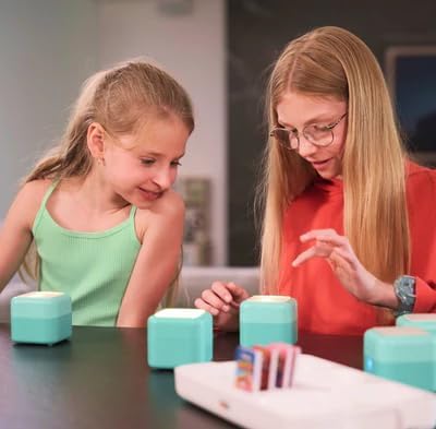PlayCubes: Screen-Free Educational Console for Ages 5-8. Rechargeable Interactive System for Solo/Group Play. Develops Math, Logic, & Problem Solving Skills. Travel-Ready Screen Alternative.