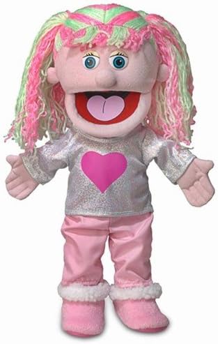 14" Kimmie, Pink Girl, Hand Puppet