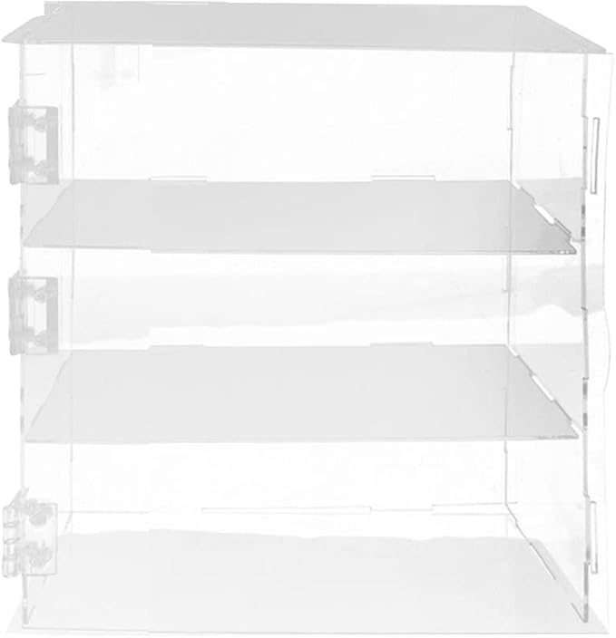 3 Tier Display Cases for Collectibles Toys, Acrylic Display Case Display Storage Box Rectangle, Wall-Mounted Dustproof Clear Showcase Holder for Collectibles Action Figure