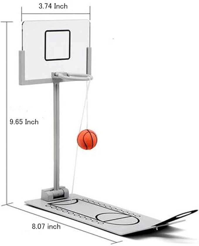 HLJgift Creative Funny Desktop Miniature Basketball Game Toy - Christmas Day Gift Fun Sports Novelty Toy or Gag Gift Idea