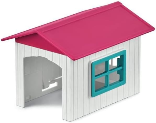 Schleich Horse Club - 32PC Horse Stall and Doghouse Playset - Realistic Racehorse and Dog Figurines with Tack Accessories - Equestrian Toys for Imaginative Play - Boys and Girls 5+ | 72218