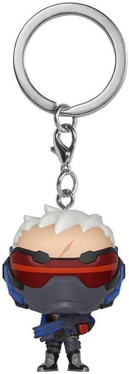 Funko Pop Keychain: Overwatch - Soldier 76 Collectible Figure, Multicolor