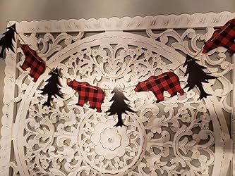 CC HOME Lumberjack Banner,Buffalo Plaid Party Banner for Kids,Boys,Girls,Birthday Party,Baby Show Party Decoration