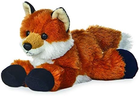 Aurora Mini Flopsi Foxxie 8"" Stuffed Animal & Finger Puppet Storybook – Soft, Cuddly, Unique Orange Fox Plush Toy for All Ages (Fox and Book Set)