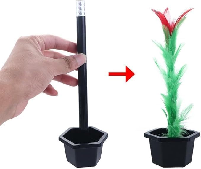 A Suit of Stick to Rose Magic Tricks Magic Wand to Flower Easy Magic Tricks Funny Toys Show Performance Prop for Adults Teenagers Magician Magic Novelty and Gag Toys Kits and Accessories
