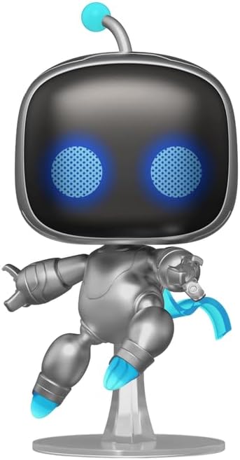 Funko POP! Games Astro Bot Vinyl Figure, 2024 Game of The Year Edition, Silver and Black, 4-Inches Tall, #1089, with UV Premium Plastic Protector