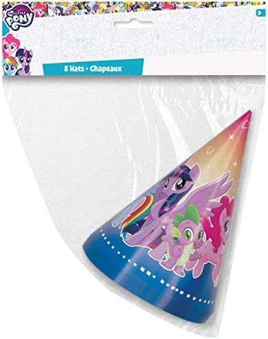 My Little Pony Birthday Party Supplies Favor Bundle Pack Includes 8 Party Paper Hats, 8 Party Paper Blowouts