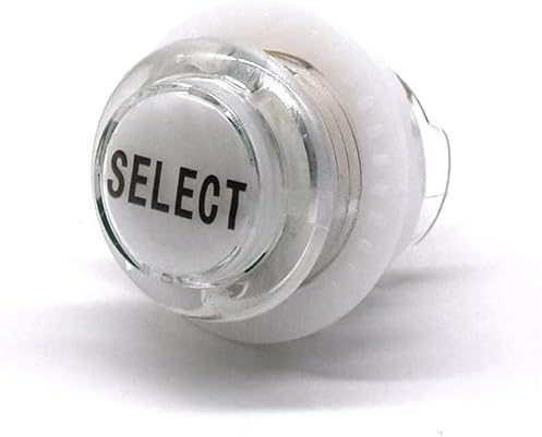 Arcity 4 Pcs/Lot 24mm Arcade LED Push Buttons Illuminated Start Select Pause Play Lit with Microswitch for Arcade Machine Games Console Parts 5V White New