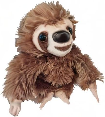 Wild Republic Sloth Plush, Stuffed Animal, Plush Toy, Gifts for Kids, Hug’Ems 7"