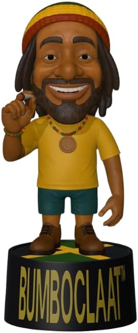 BUMBOCLAAT™ Sync Vibe Rasta Bobblehead – Jamaican Reggae Collectible Figurine | Hilarious Rasta Man Gift | Sound Effect Prank Toy for Parties & Adults – “One Press! Pure Chaos!”