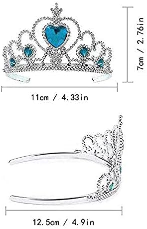 S & E TEACHER'S EDITION 16 Pcs Tiaras Crown Set, Princess Dress Up Costume Birthday Party Favors Accessories Kid Birthday