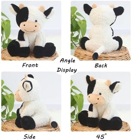 9 inches Cow Stuffed Animal Soft Plush Cute Cow Doll for Boys Girls