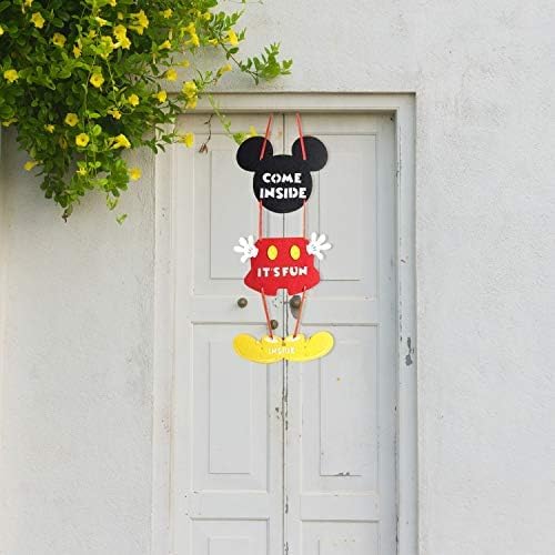 1st Mouse Birthday Party Supplies Decorations 58Pcs Happy Birthday ONE Banner Tablecloth 1 Foil Balloon Hat Door Sign Cupcake Topper Video Game Party Decorations for Boys Girls Kids Babies